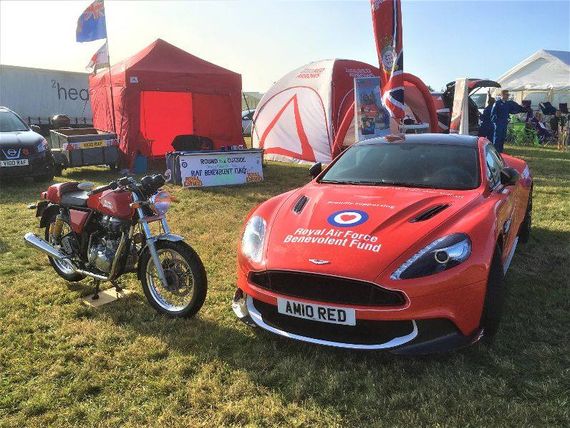 red car show tent