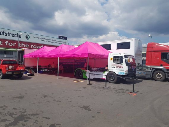 truck racing tent