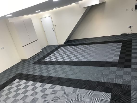 double garage floor